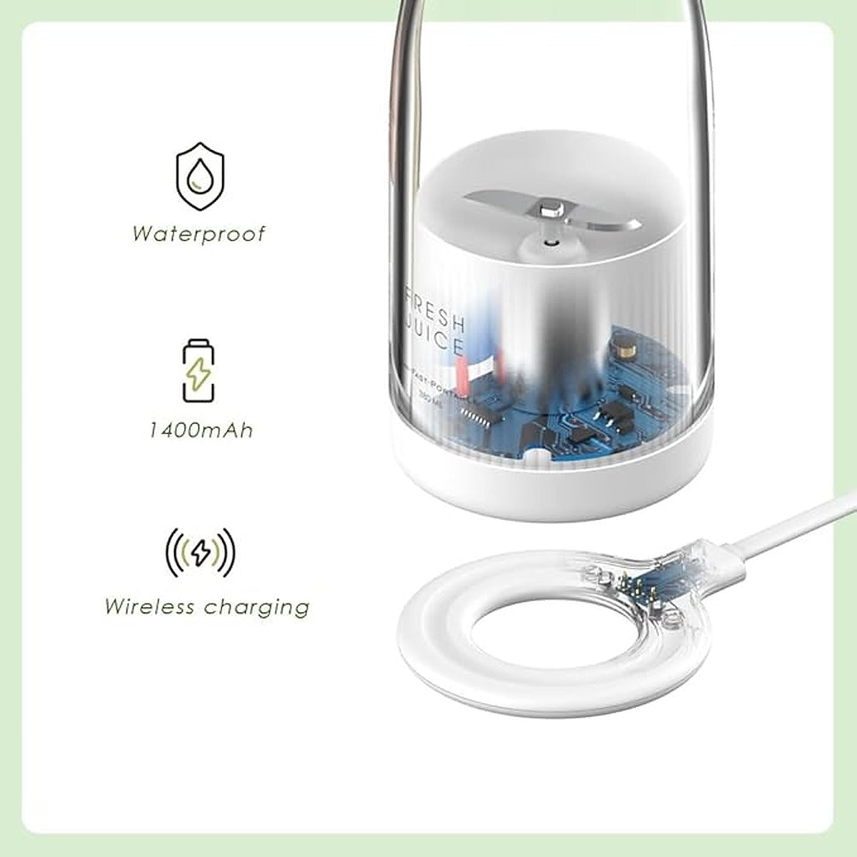 Portable USB Rechargeable Blender for Smoothies and Juices