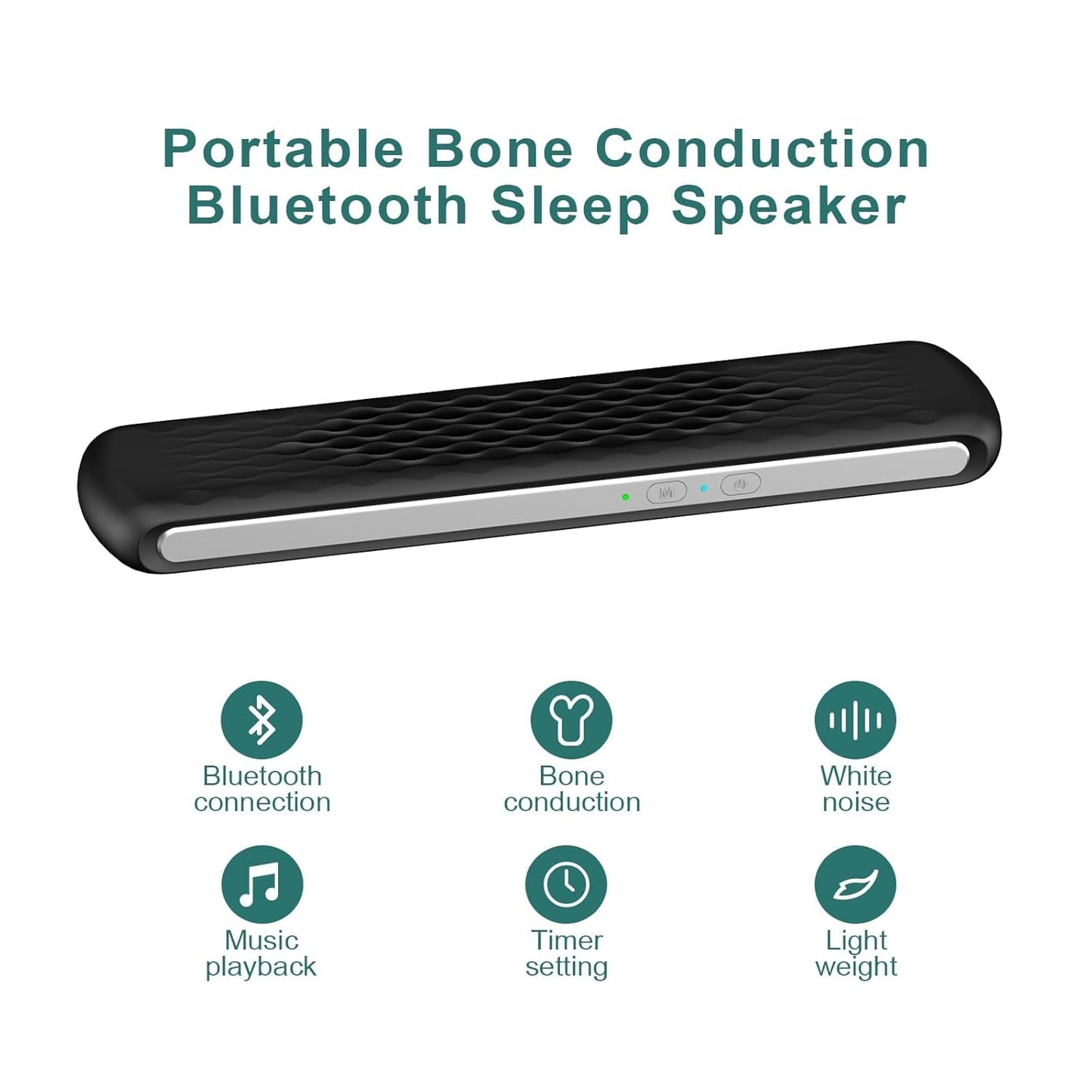 Bone Conduction Pillow Speaker | Bluetooth Under-Pillow Sleep Speaker for Private Audio & Deep Sleep
