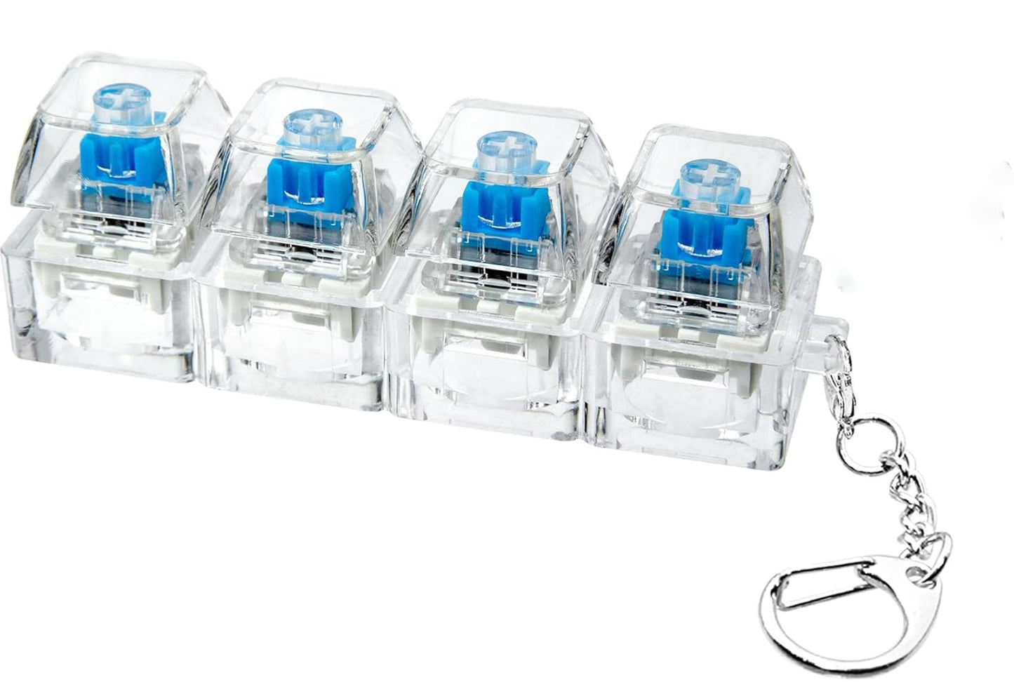 Mini Mechanical Keyboard Fidget Keychain 4 Clicky Switch Stress Relief Toy