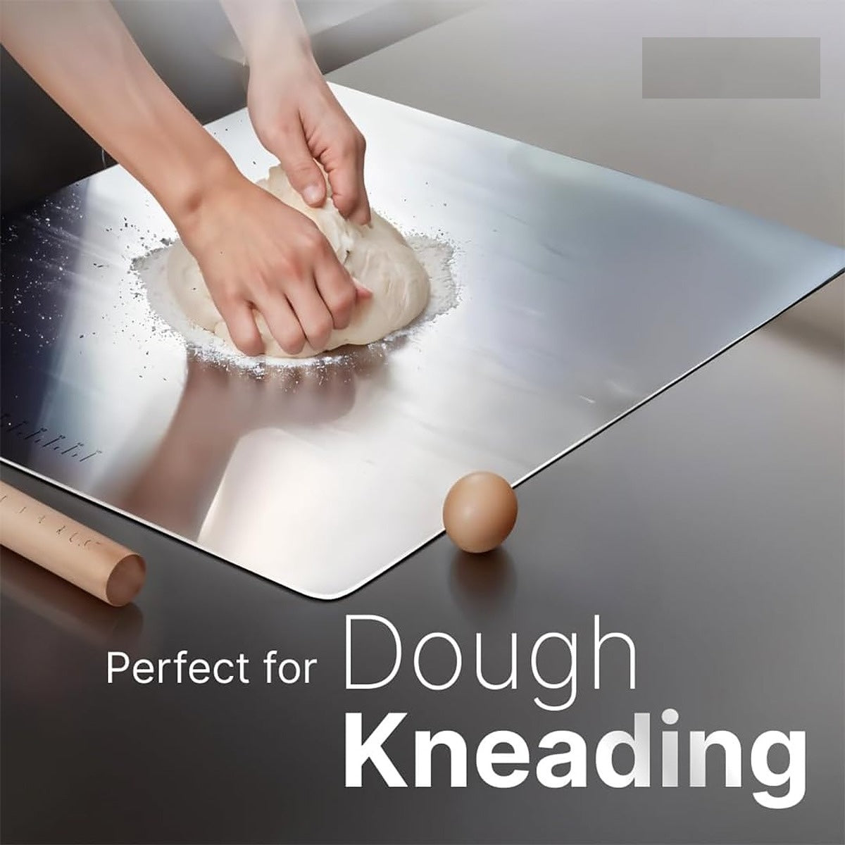 Stainless Steel Chopping Board Double Sided Cutting Board for Kitchen