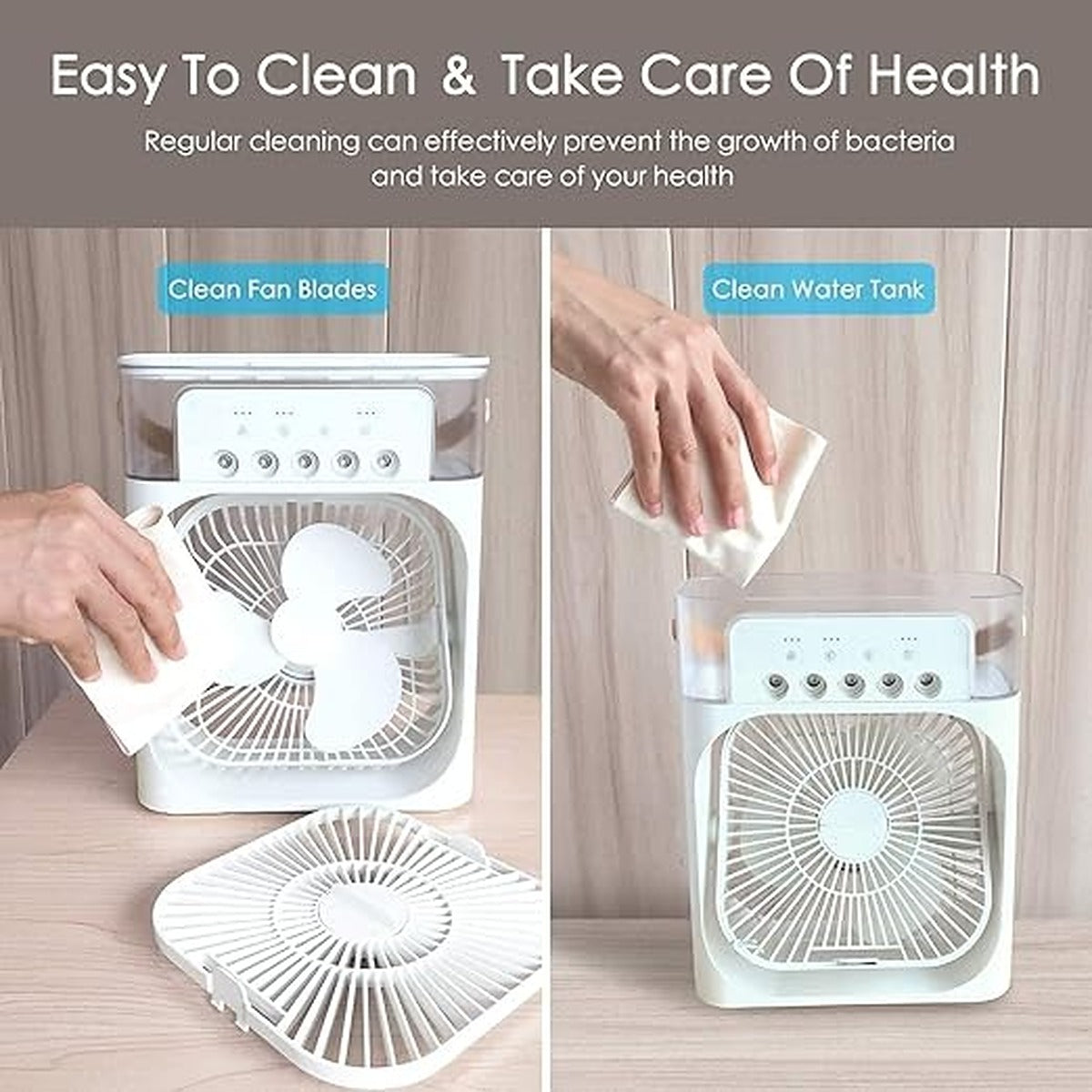 Portable Mini Air Cooler USB Personal Air Conditioner with Water Cooling