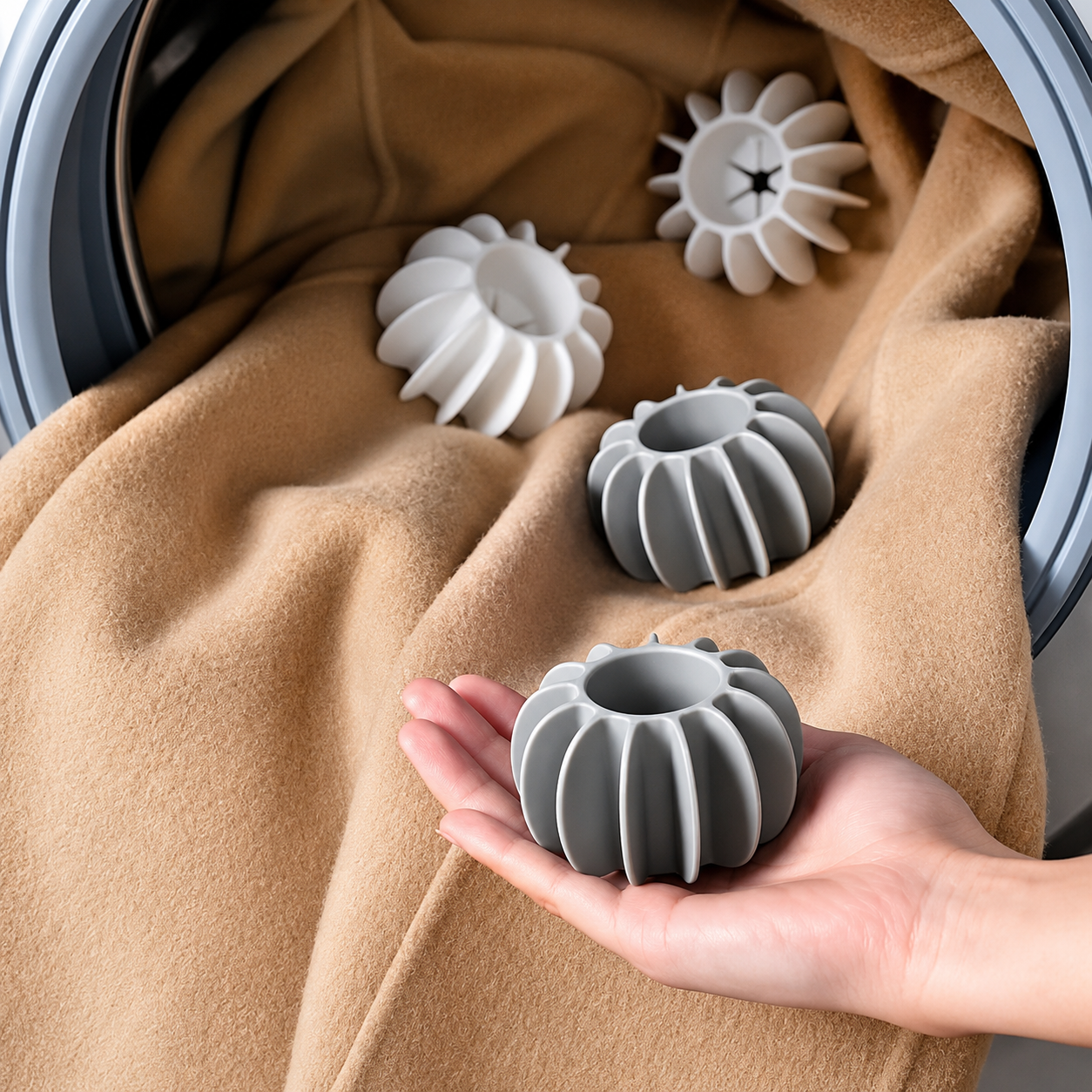 5 Pcs Anti-Tangle Silicone Laundry Balls for Washing Machine