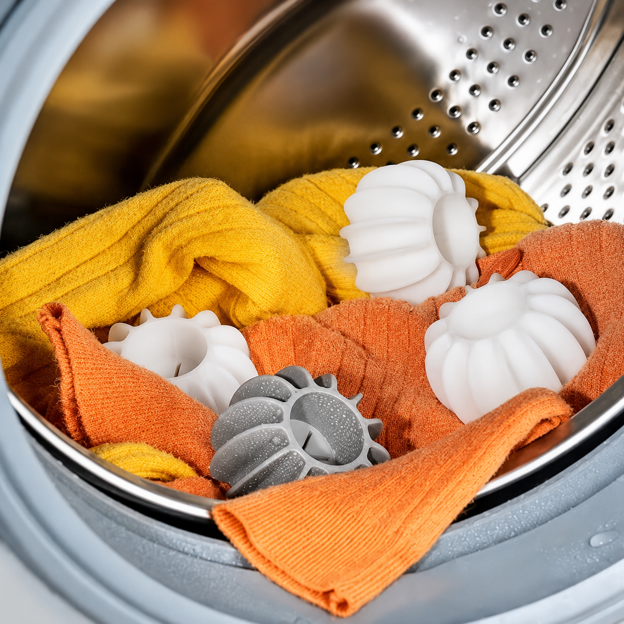 5 Pcs Anti-Tangle Silicone Laundry Balls for Washing Machine