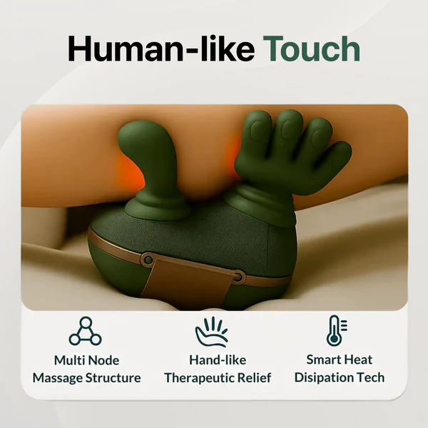 Wireless 4D Neck & Back Massager with Heat | Portable Deep Tissue Pain Relief