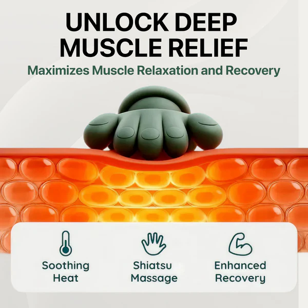 Wireless 4D Neck & Back Massager with Heat | Portable Deep Tissue Pain Relief