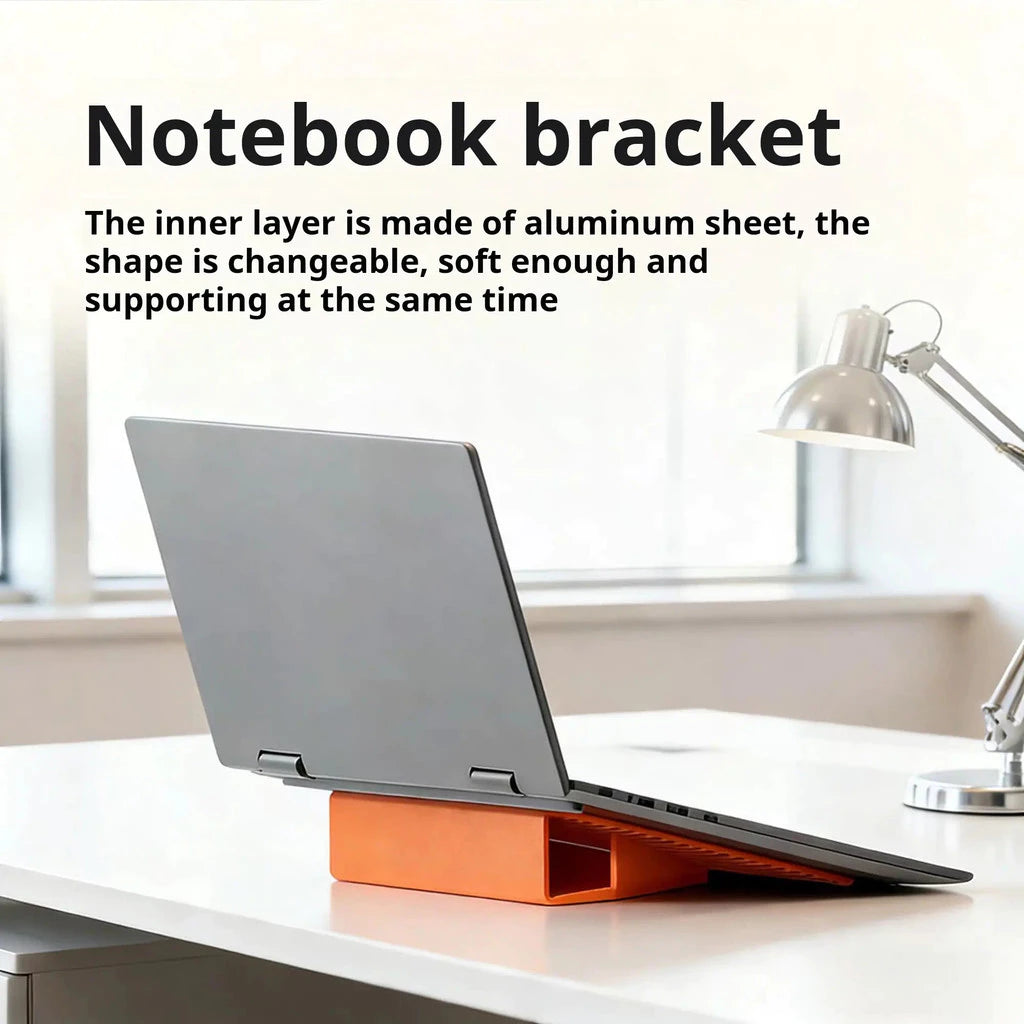 Flexible Silicone Foldable Phone Holder Stand with Aluminum Core for Desk & Travel