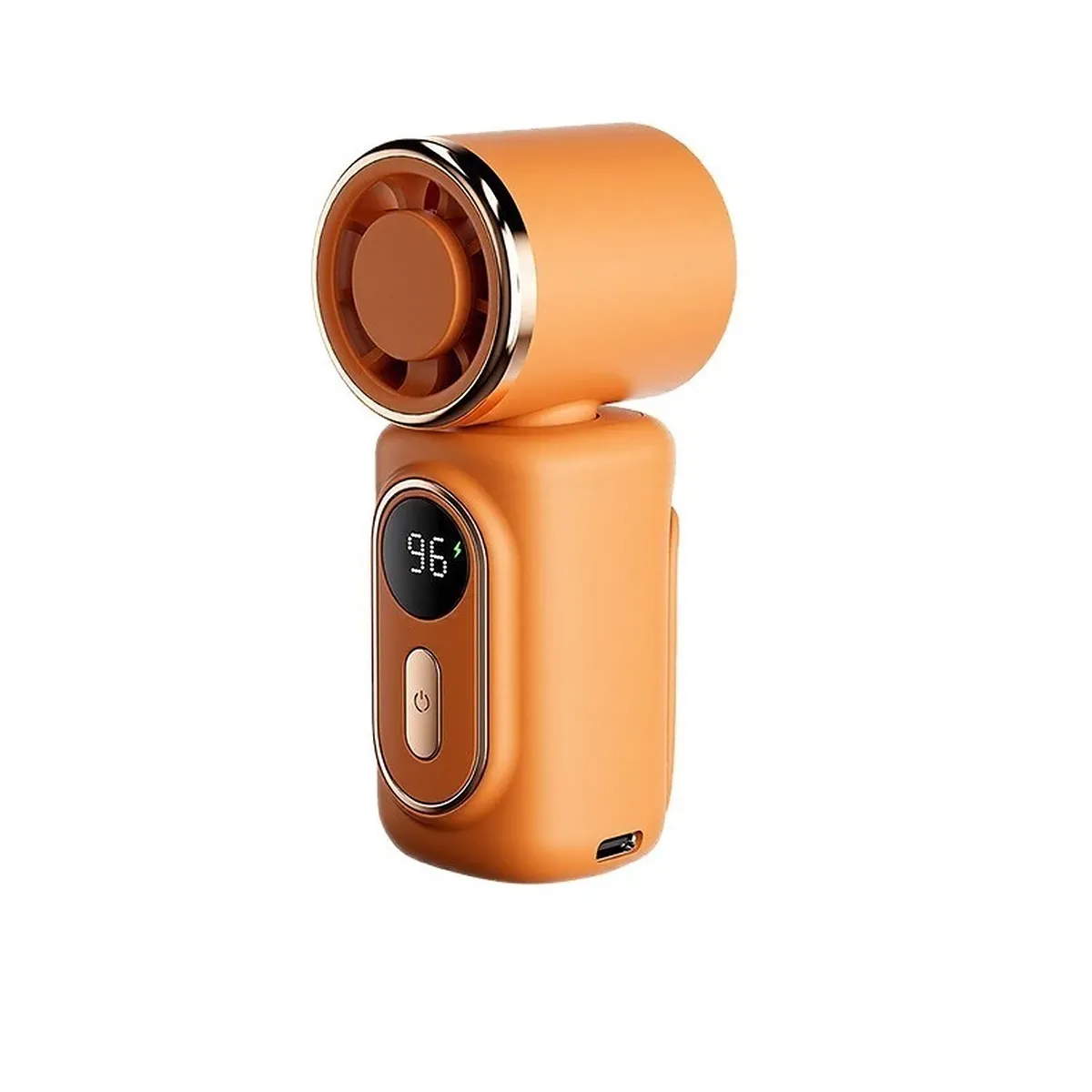 Portable Clip-On Mini Fan with 180° Rotation | USB Rechargeable | Lightweight Cooling Fan for Travel, Office & Outdoors